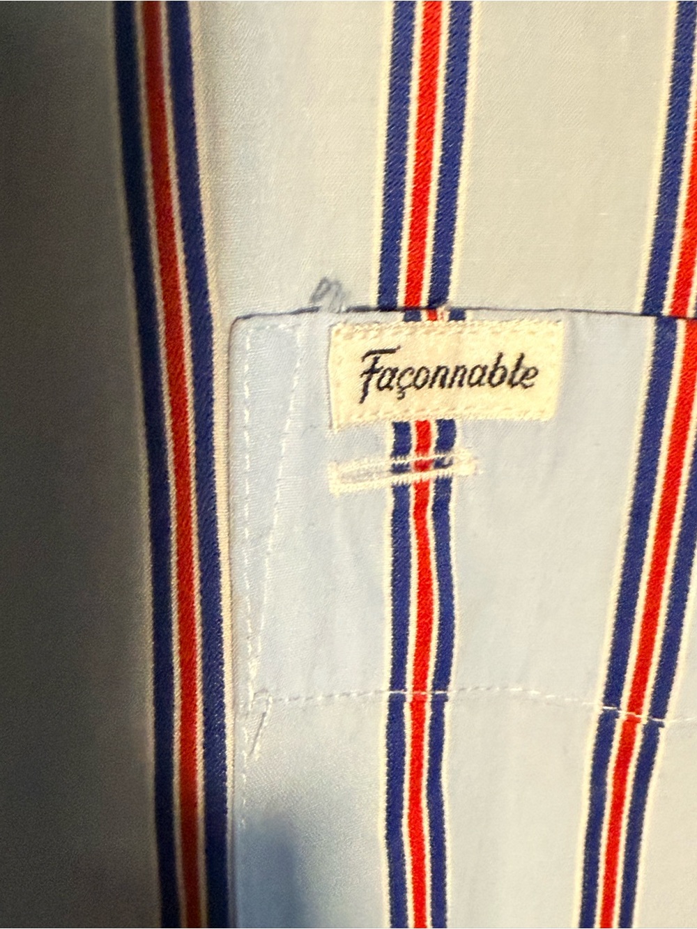 Men’s striped button down - Picture 3 of 4